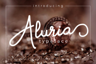 Aluria: A Handwritten Font for Editorial Design and Branding