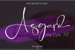 Asgard: A Script Font for Editorial Design and Publishing