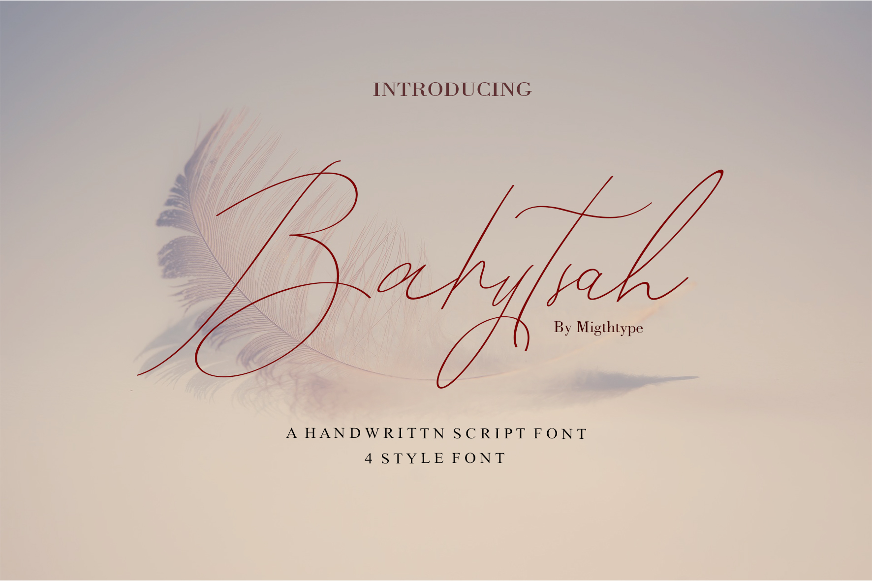 Bahytsah: A Modern Calligraphy Font That Gives Small Brands a Polished Edge
