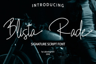 Blista Rade: A Script Font for Editorial Design