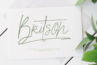Britson: A Relaxed Script Font for Web Designers