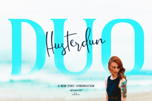 Crafting Elegance with Husterdun: A Serif and Script Font Duo for Handmade Products