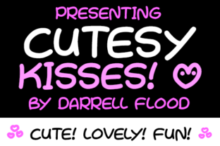 Cutesy Kisses Font: A Hand-Drawn Typeface for Authentic Marketing Content