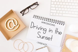Driving in the Sunset: A Handwritten Font That Brings Warmth to Branding Projects