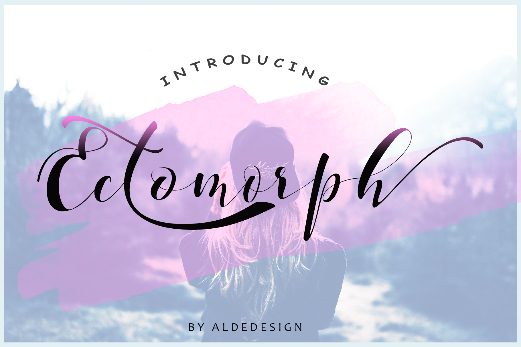 Ectomorph Script Font for Editorial Design and Publication Branding