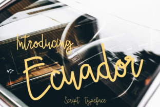Ecuador: A Relaxed Script Font for Small Business Branding