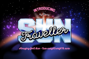 Give Your Brand a Retro Edge with Sun Traveller Font Duo