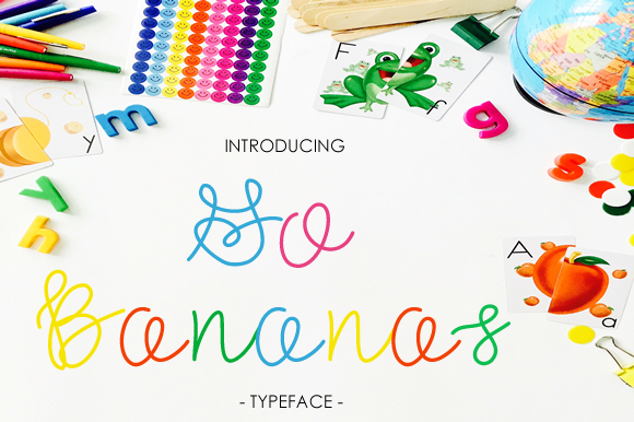 Go Bananas Font Brings Elegant Cursive Charm to Editorial Design