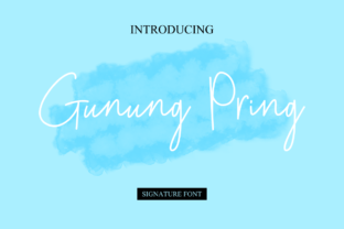 Gunung Pring: A Handmade Script Font for Modern Campaigns
