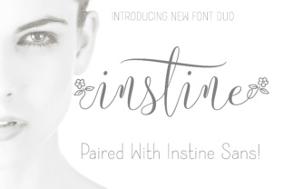 Instine: A Calligraphy Font with Editorial Grace