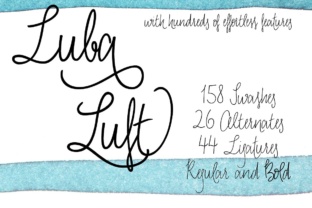 Luba Luft Bold: A Casual Script Font with Genuine Character