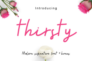 Thirsty Font Review: A Relaxed Handwritten Script for Authentic Branding