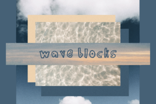 Wave Blocks: A Handwritten Font That Brings Charm to Web Layouts
